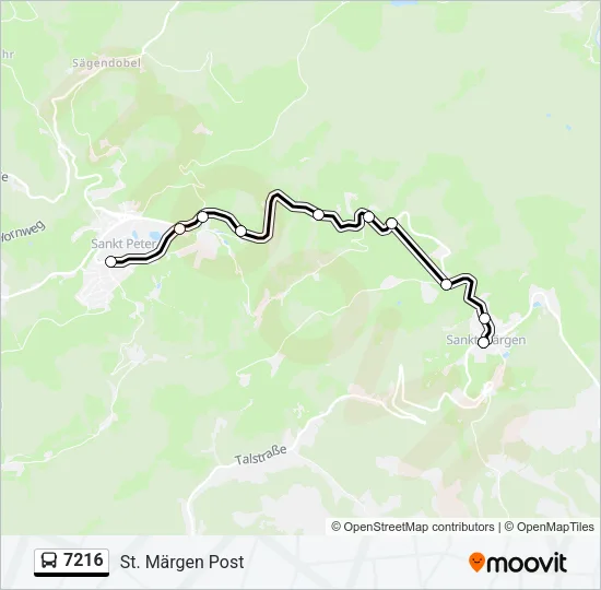 7216 Bus Line Map