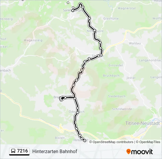7216 Bus Line Map