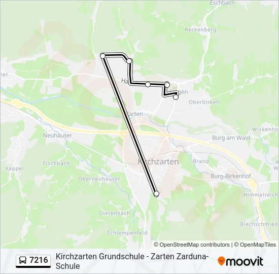 7216 Bus Line Map
