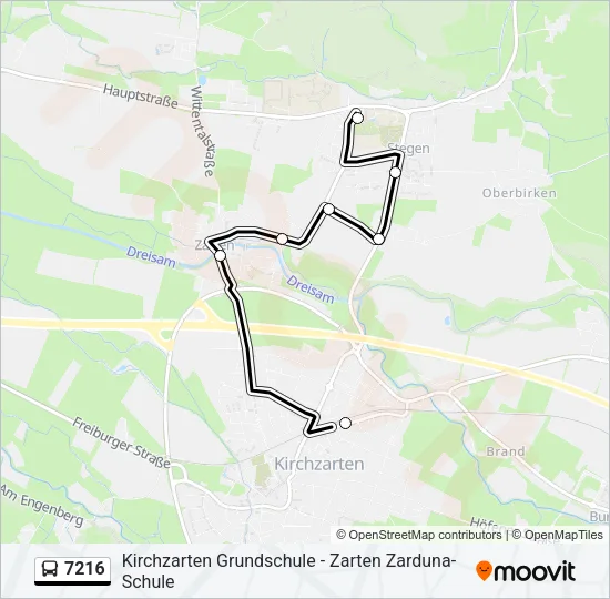 7216 Bus Line Map