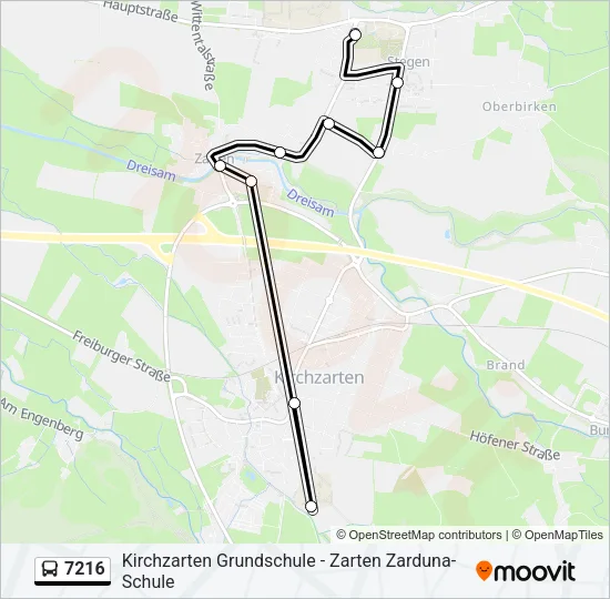 7216 Bus Line Map