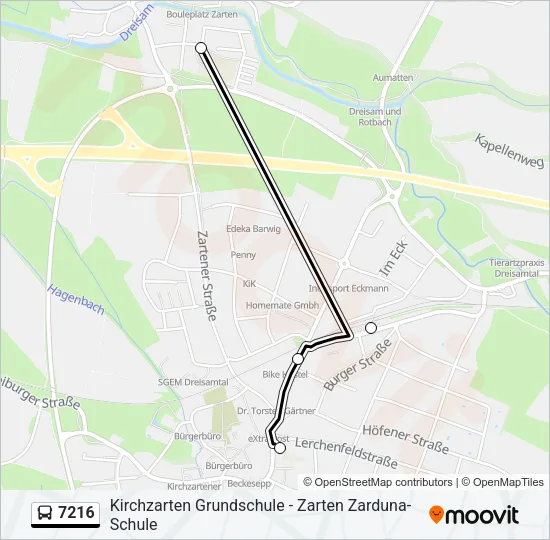 7216 Bus Line Map