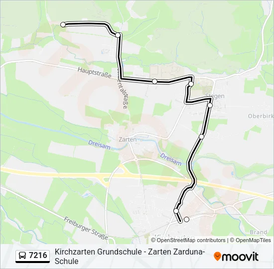 7216 Bus Line Map