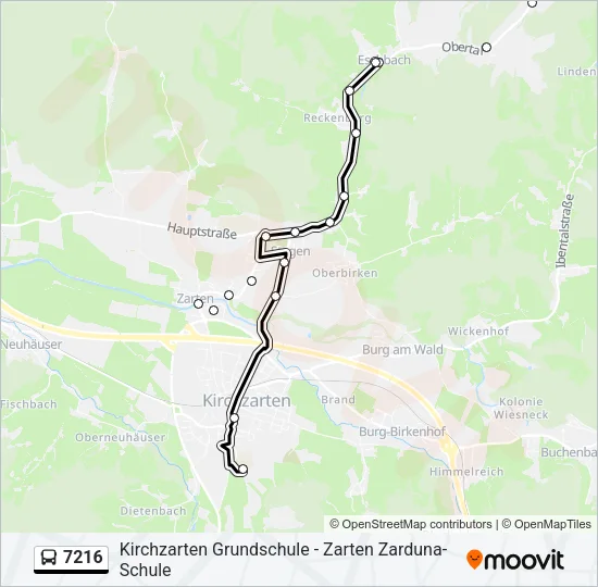 7216 Bus Line Map
