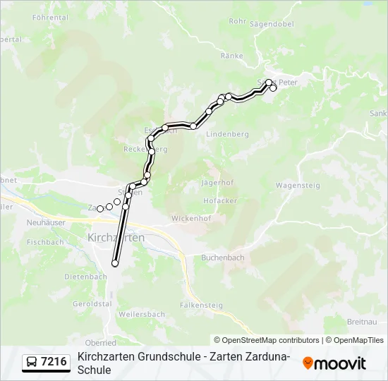 7216 Bus Line Map