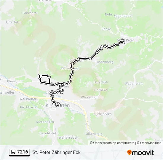 7216 Bus Line Map
