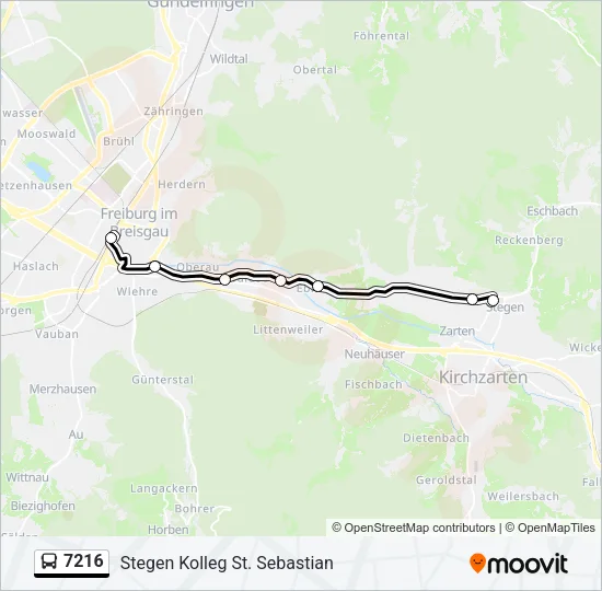 7216 Bus Line Map