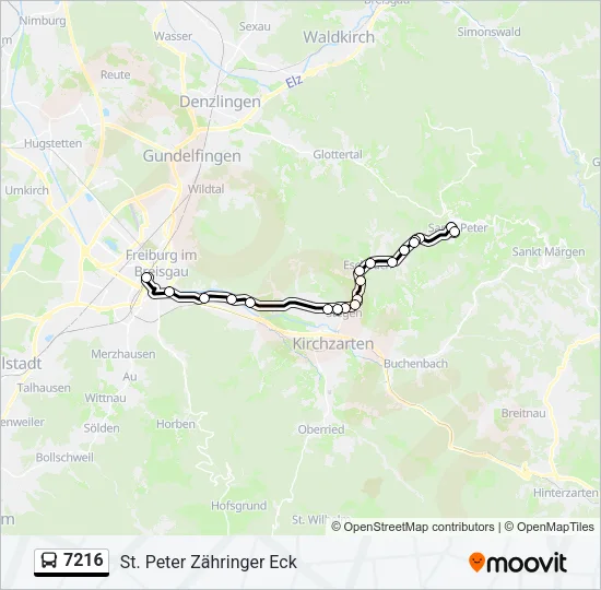 7216 Bus Line Map