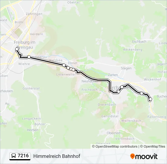 7216 Bus Line Map