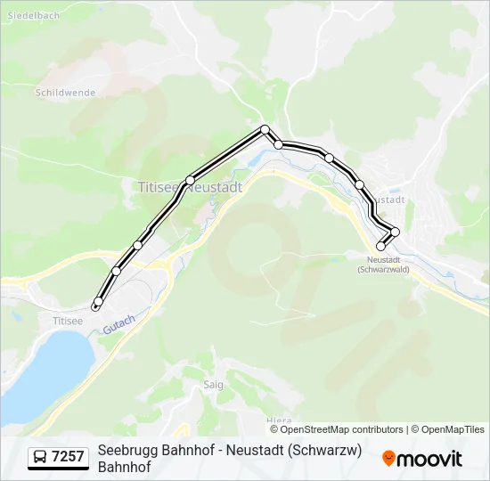 7257 Bus Line Map