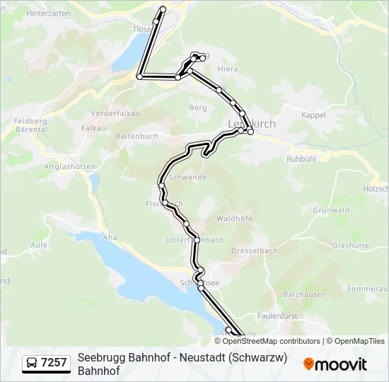 7257 Bus Line Map