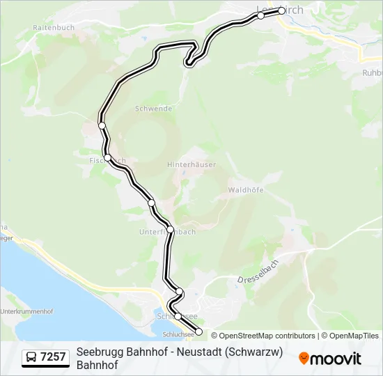 7257 Bus Line Map