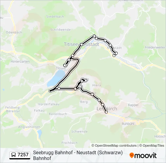 7257 Bus Line Map