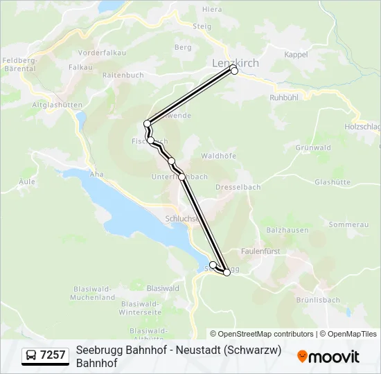 7257 Bus Line Map