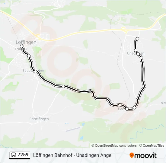7259 Bus Line Map