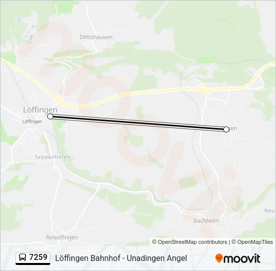 7259 Bus Line Map