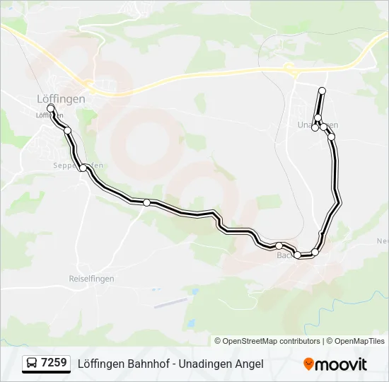 7259 Bus Line Map