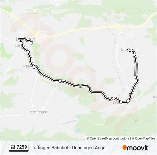 7259 Bus Line Map