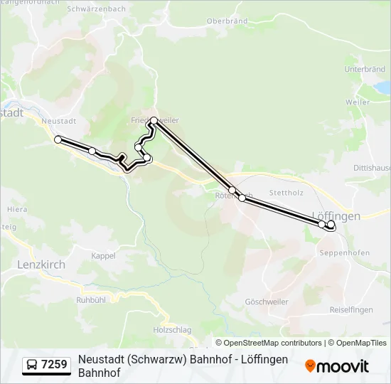 7259 Bus Line Map