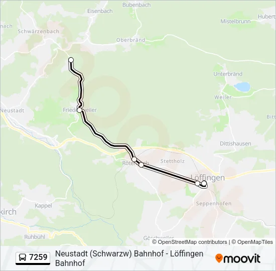 7259 Bus Line Map