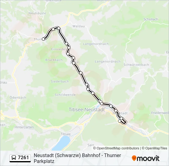 7261 Bus Line Map