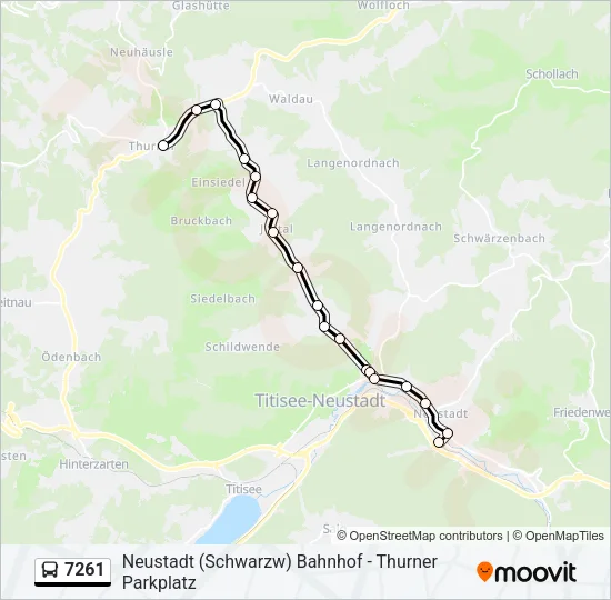 7261 Bus Line Map