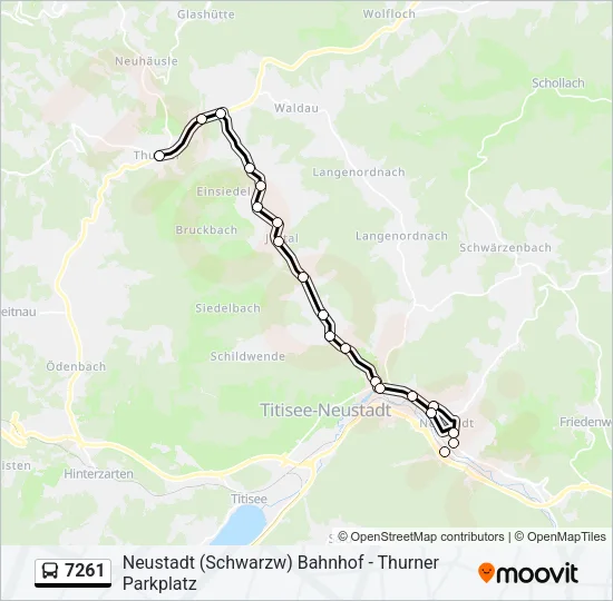 7261 Bus Line Map