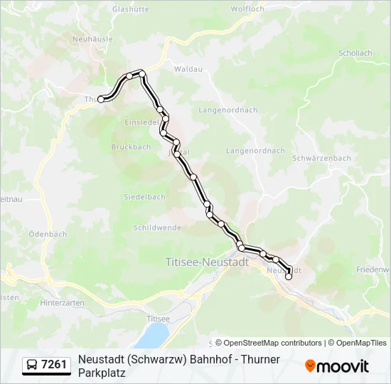 7261 Bus Line Map