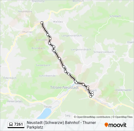 7261 Bus Line Map