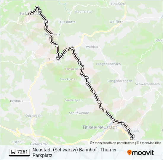 7261 Bus Line Map