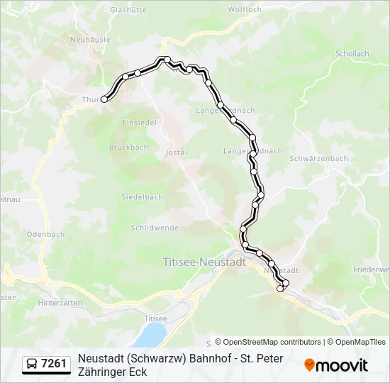 7261 Bus Line Map