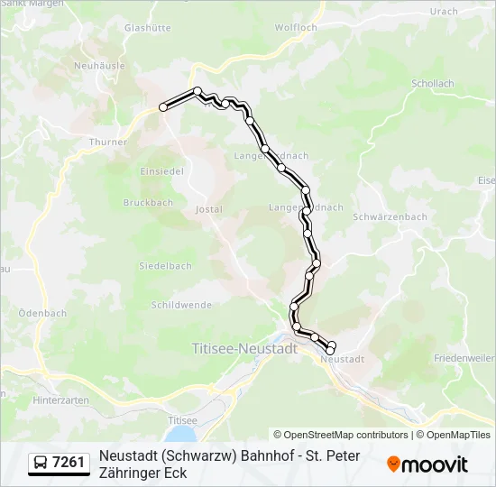 7261 Bus Line Map