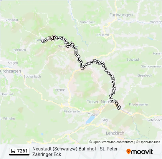 7261 Bus Line Map