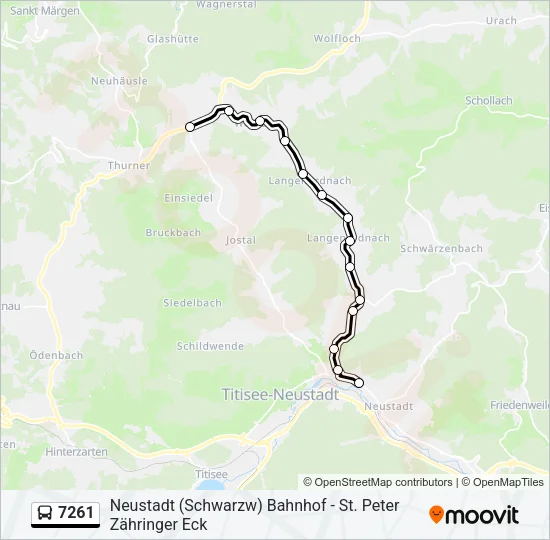 7261 Bus Line Map