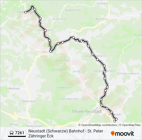 7261 Bus Line Map