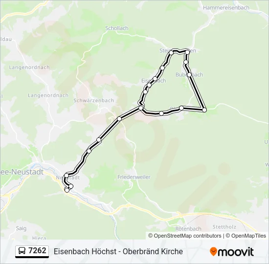 7262 Bus Line Map