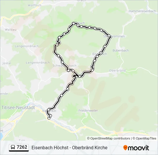 7262 Bus Line Map