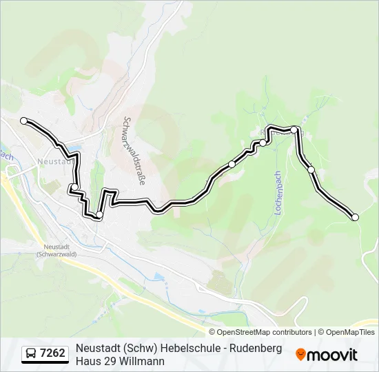 7262 Bus Line Map