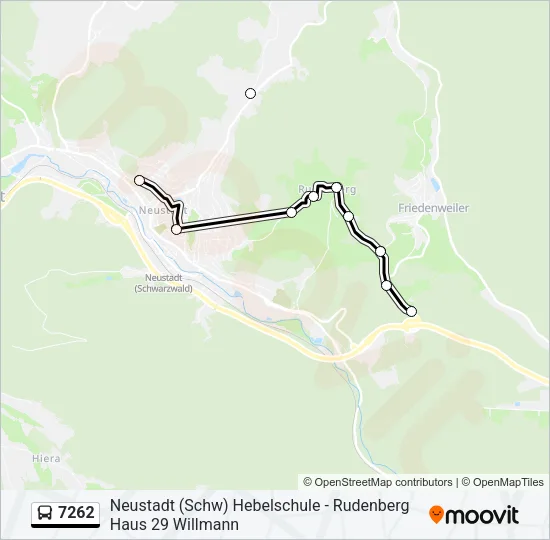 7262 Bus Line Map