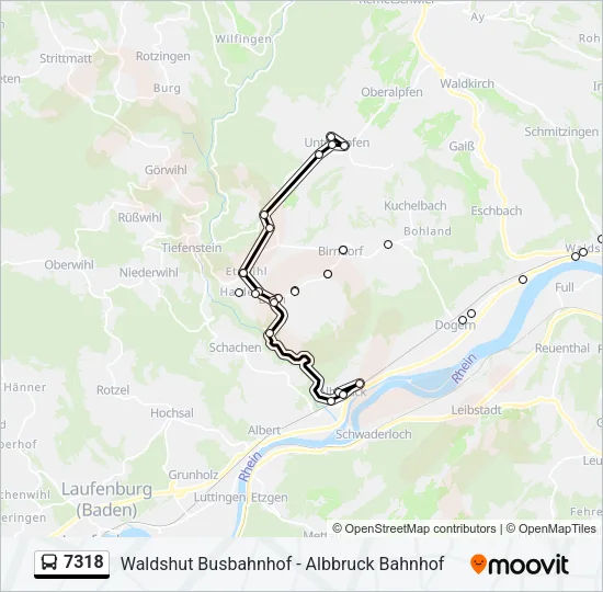 7318 Bus Line Map