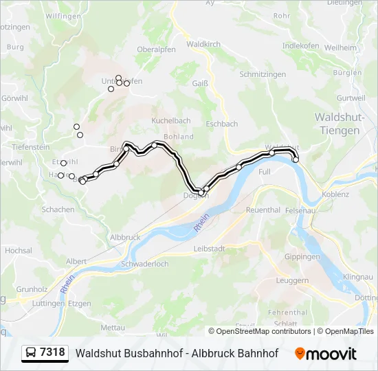 7318 Bus Line Map