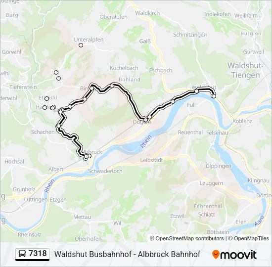 7318 Bus Line Map