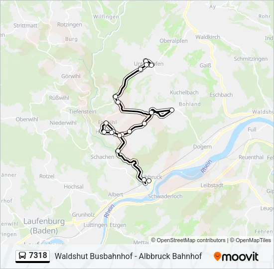 7318 Bus Line Map