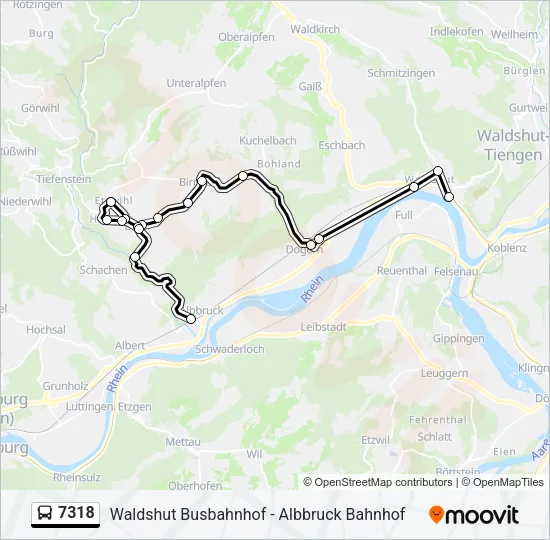 7318 Bus Line Map