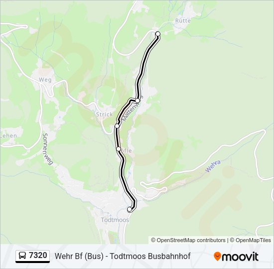 7320 Bus Line Map