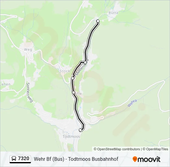 7320 Bus Line Map