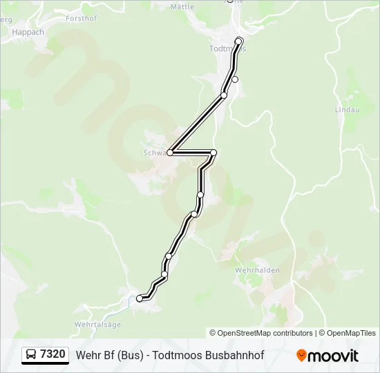7320 Bus Line Map