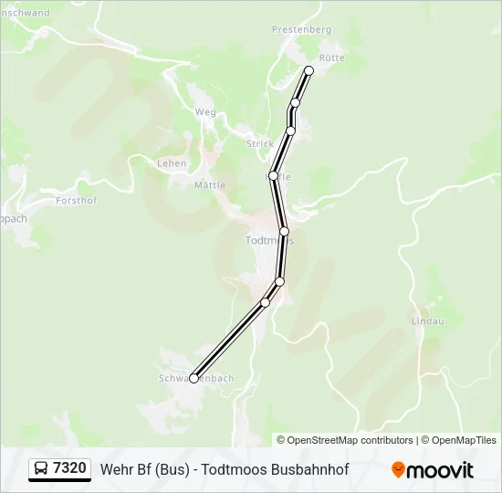 7320 Bus Line Map