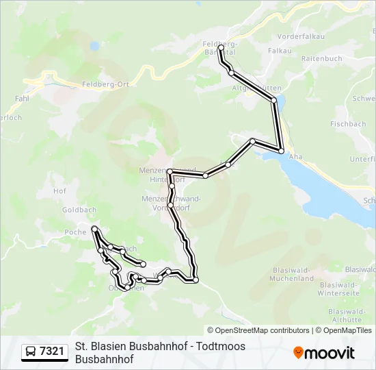 7321 Bus Line Map