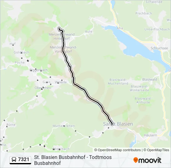 7321 Bus Line Map
